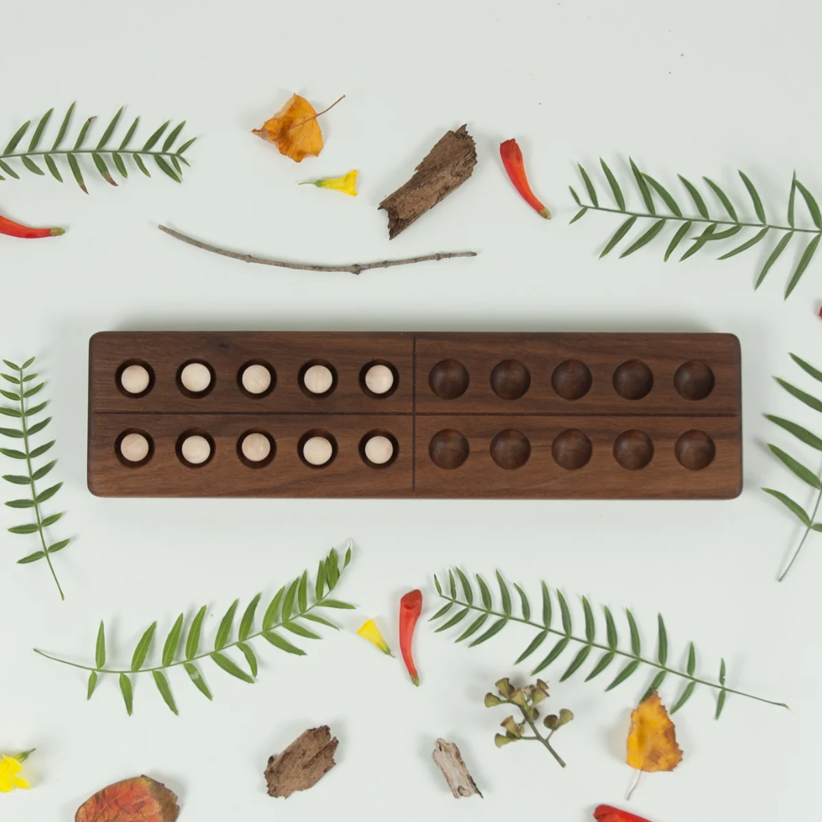 From Jennifer Twenty Frame with Wooden Balls Walnut - Image 8